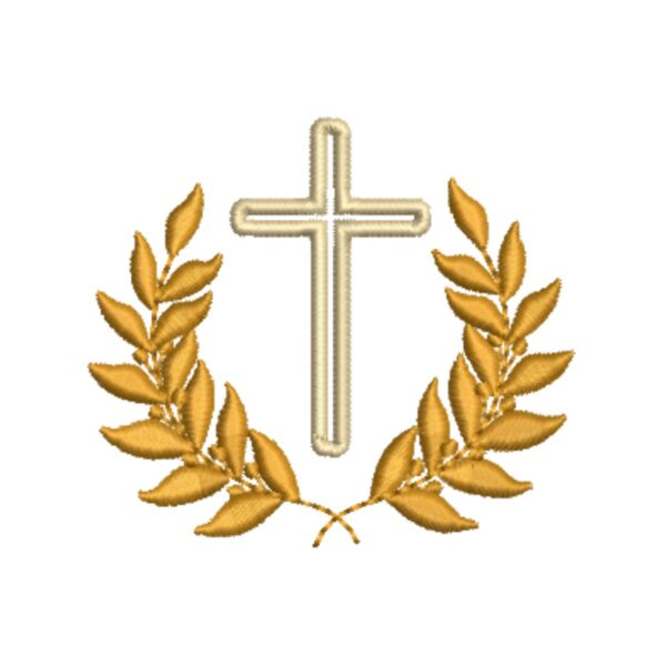 Matriz de Bordado Ramo com Cruz Cód 01422