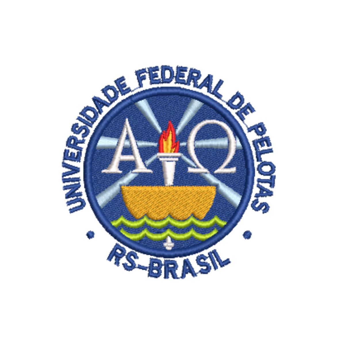 DIVIDIDO EM 4 PARTES (7) Matriz de Bordado Universidade Federal de Pelotas Cód 01427 - Imagem 1