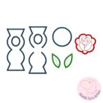 [Projeto na Bordadeira] Porta Bombom Vasinho com a Rosa - Imagem 3