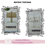 Coleção Alfabeto Matriz de Bordado Placa Safári (Pontos Leves) - Image 2