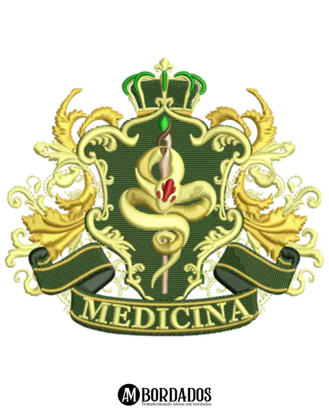 Sem título Matriz de Bordado Brasão do Curso de Medicina - Imagem 1