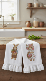 Matriz de bordado ,combo 8 coelhinhos de pascoa 2026 - Imagem 5