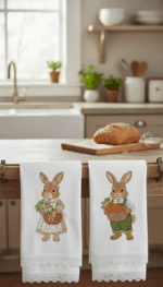 Matriz de bordado ,combo 8 coelhinhos de pascoa 2026 - Imagem 6