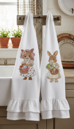 Matriz de bordado ,combo 8 coelhinhos de pascoa 2026 - Imagem 9