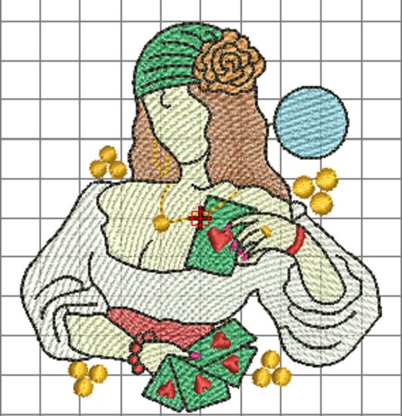 Matriz de Bordado Cigana Rippled