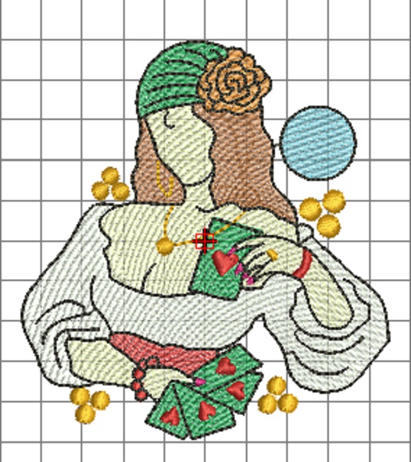 cigana Matriz de Bordado Cigana Rippled - Image 1