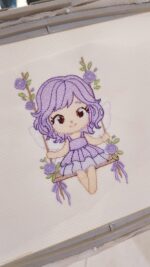 Matriz de bordado Fadas no balanço - Imagem 4