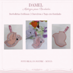 Borboletas Estilosas | Chaveiros e Tags em Bordado - Imagem 2