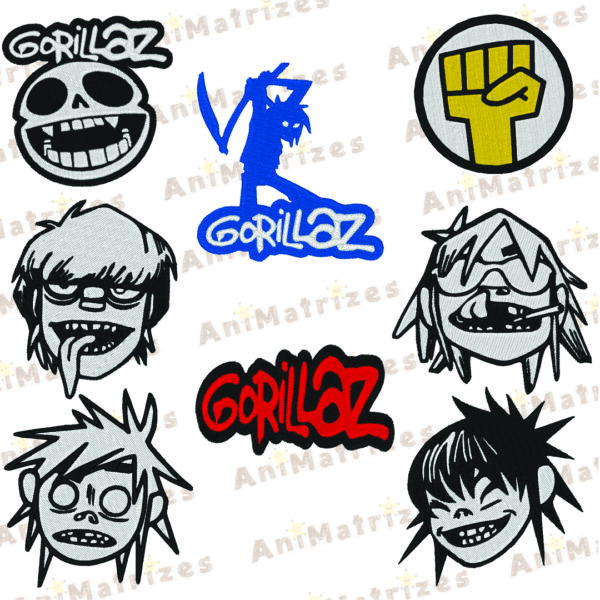 Matriz de Bordado - Gorillaz