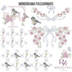MONOGRAMA PASSARINHOS