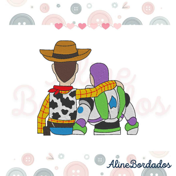 Matriz de Bordado Abraço Amigos