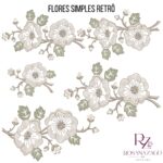 FLORES SIMPLES RETRÔ - Imagem 2