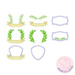 [Matrizes de Bordado] Pacote Molduras e Ramos - Imagem 4