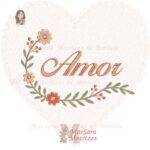 Matriz de Bordado - Duo Moldura Floral Amor