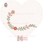 Matriz de Bordado - Duo Moldura Floral Amor - Imagem 2