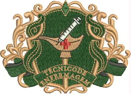 Matriz de Bordado Brasão Técnico de Enfermagem