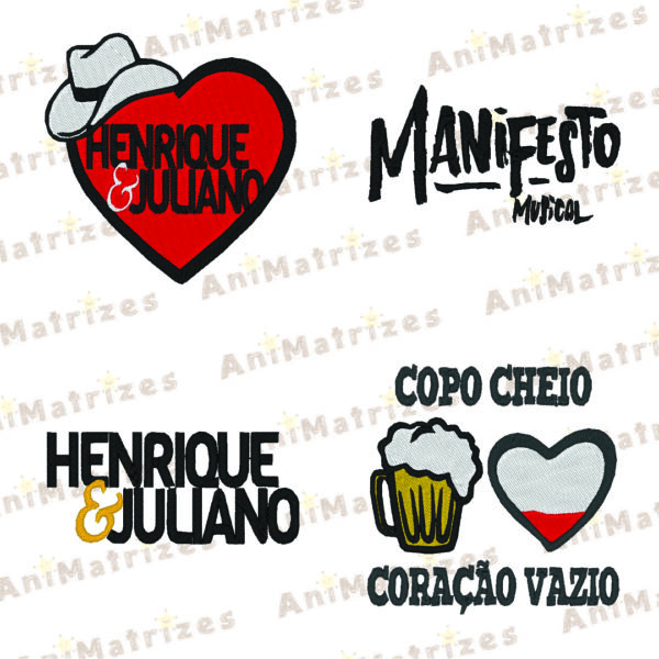 Matriz de Bordado - Henrique e Juliano