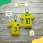 Matriz de Bordado Chaveiro Camisa Brasil
