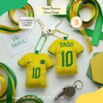 Matriz de Bordado Chaveiro Camisa Brasil - Imagem 2
