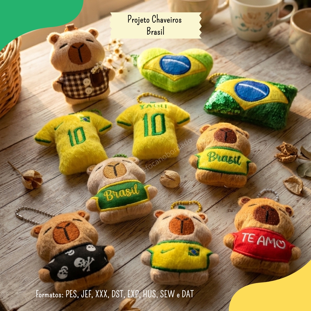 15 Matrizes de Bordado ColeΓ§Γ£o Copa do Mundo Brasil - Image 1