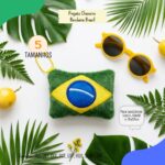 Matriz de Bordado Chaveiro Bandeira do Brasil - Imagem 2