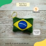 Matriz de Bordado Chaveiro Bandeira do Brasil