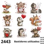 Matrizes de bordado kit dia dos namorados bichinhos romΓ’nticos