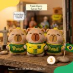 Matriz de Bordado Chaveiro Capivaras Brasil - Imagem 5