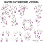 BRINCO DE PRINCESA PENDENTE: MONOGRAMA