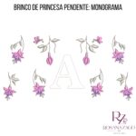 BRINCO DE PRINCESA PENDENTE: MONOGRAMA - Image 2
