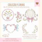 Matrizes de Bordado - Coleção Florais Jardim - Imagem 2