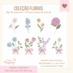 Matrizes de Bordado - Coleção Florais Jardim - Imagem 5