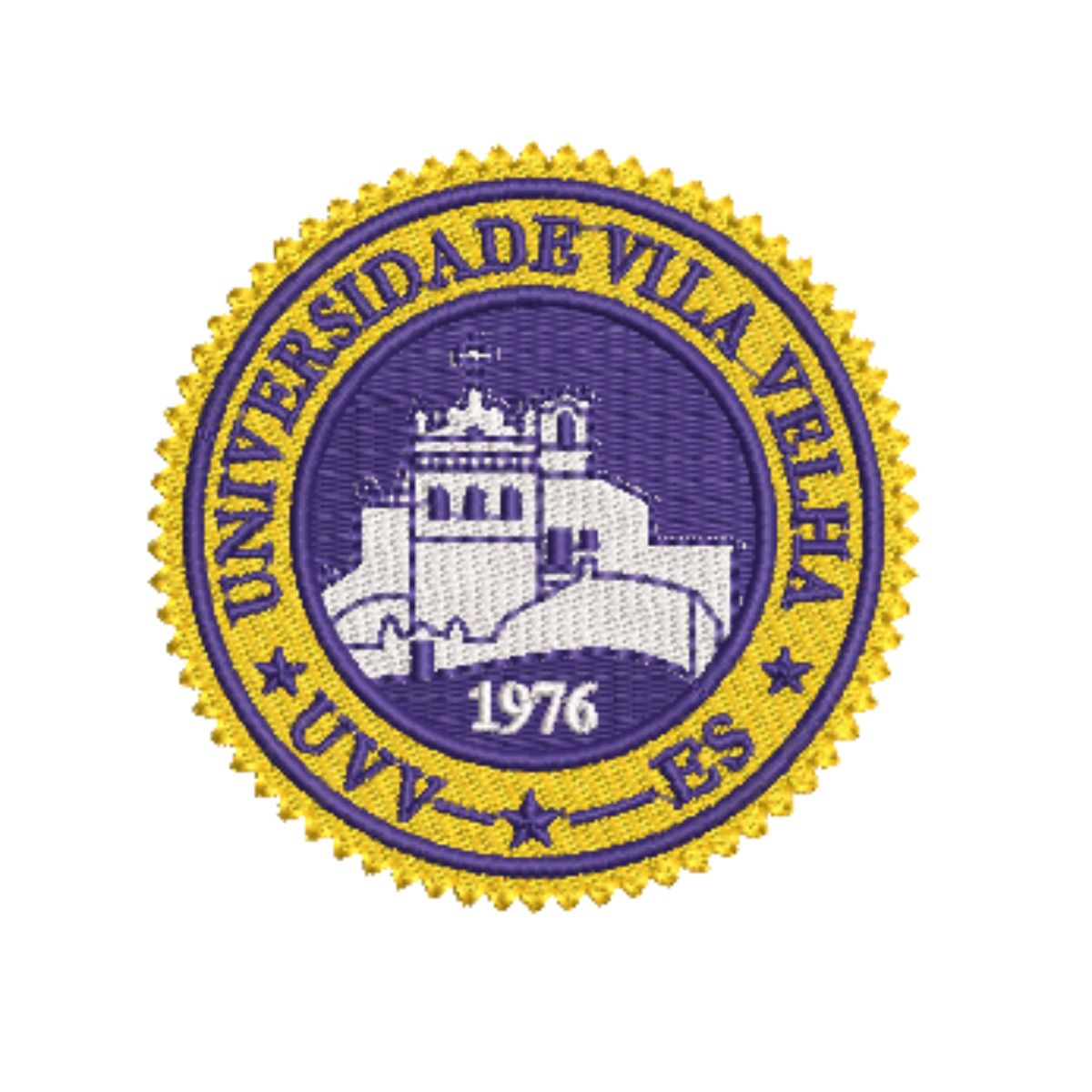 DIVIDIDO EM 4 PARTES (4) Matriz De Bordado Universidade Vila Velha CΓ³d 1461 - Image 1