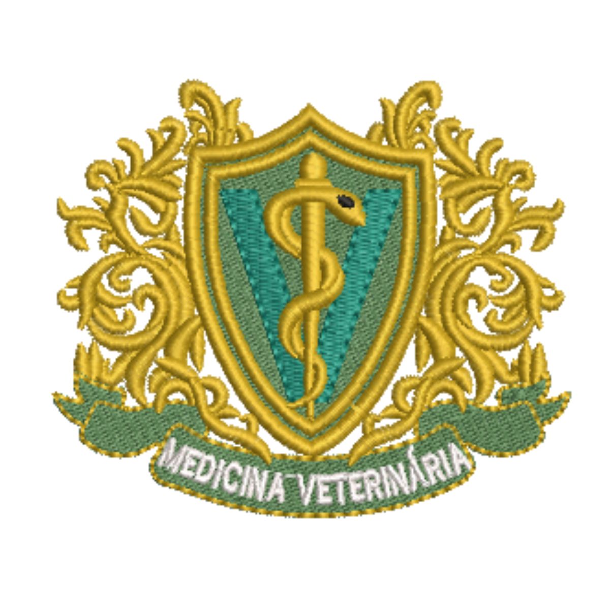 DIVIDIDO EM 4 PARTES Matriz De Bordado Medicina Veterinária Cód 01452 - Image 1