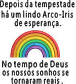 Matriz de Bordado Arco-Íris da Esperança – Frase Delicada para Body de Bebê - Image 2