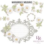 MARGARIDAS COM MOLDURAS