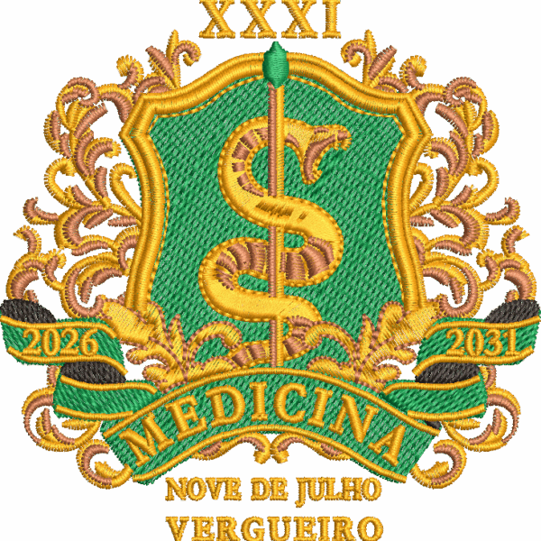Matriz de Bordado Medicina 9 de julho