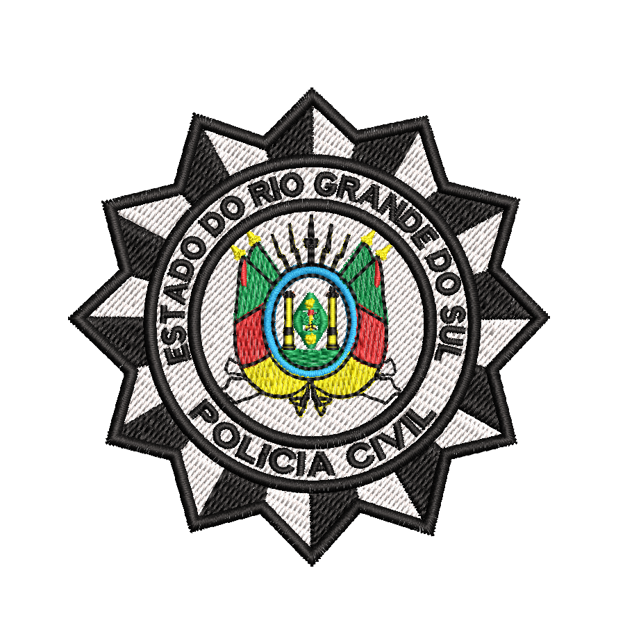 POLICIA CIVIL RIO GRANDE DO SUL Matriz de Bordado Policia Civil de Rio grande do Sul - Image 1