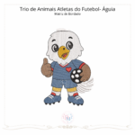 Trio de Animais Atletas do Futebol - Matriz de Bordado (Pontos Leves) - Image 4