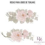 ROSAS PARA JOGOS DE TOALHAS - Imagem 5