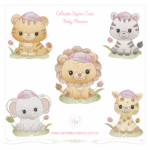 Coleção de Matrizes Safári Cute Baby Menina (Pontos Leves)