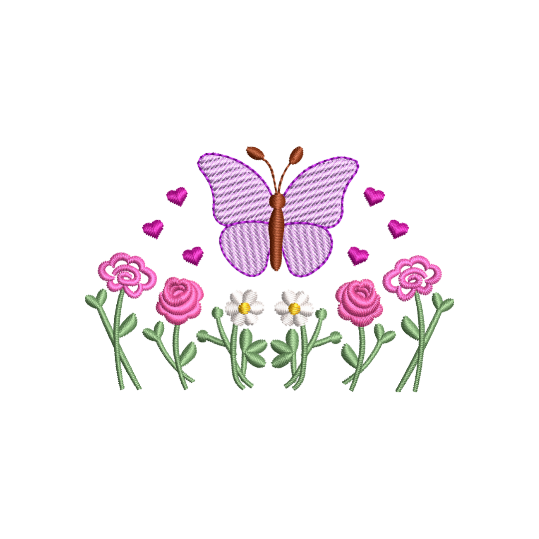 4 Matriz de Borbado Jardim Borboleta - Imagem 1