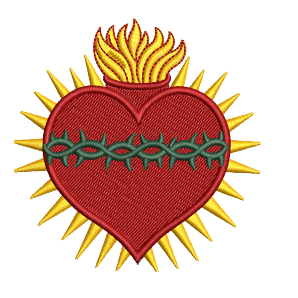Matriz de Bordado Coração Sagrado de Jesus