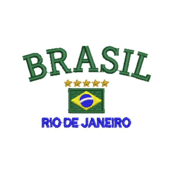 Matriz De Bordado Brasil Rio De Janeiro Cód 01500