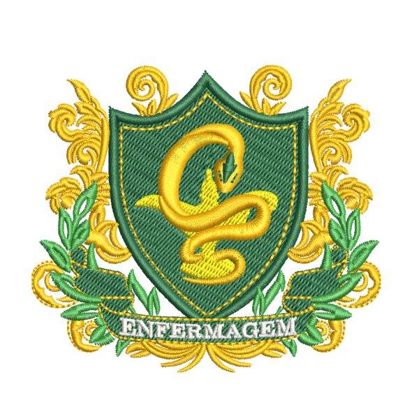 Matriz de Bordado Brasão escudo Enfermagem