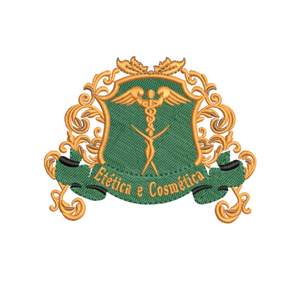 Matriz de Bordado Brasão Estética e Cosmética 01
