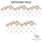 FLOR ESTILIZADAD e TRELIÇA - Imagem 2