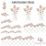 FLOR ESTILIZADAD e TRELIÇA