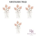 FLOR ESTILIZADAD e TRELIÇA - Imagem 4