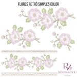 FLORES RETRÔ SMPLES COLOR